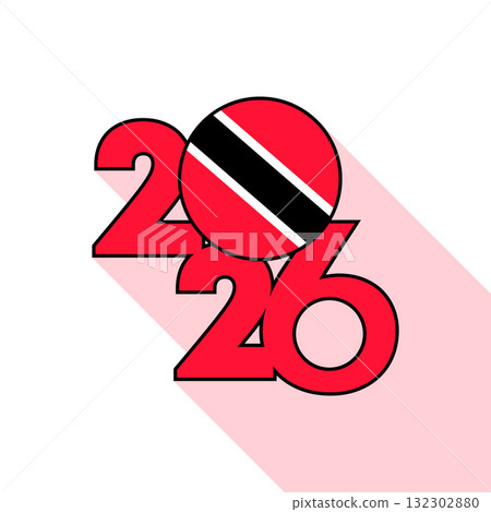 2026 Long Shadow Banner with Trinidad and Tobago Flag Inside. 132302880