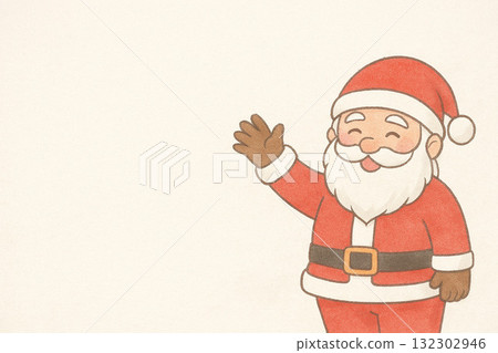 聖誕老人微笑插圖 聖誕老人微笑插圖 132302946