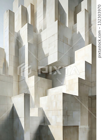 Rectilinear Plane Stack Modern Paper Art Print Rectilinear Plane Stack Modern Paper Art Print 132303970