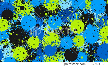 Splashing colorful paint 132304136