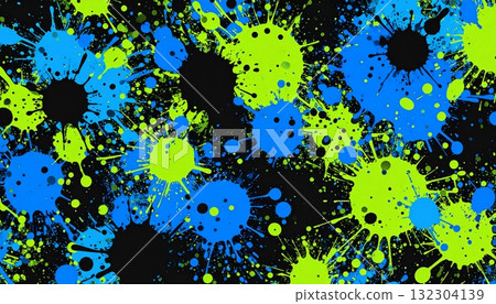 Splashing colorful paint 132304139