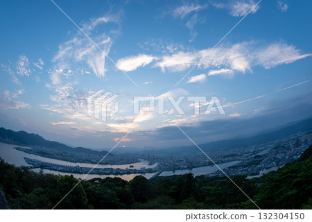 Mount Godai Observatory at dusk, Kochi Prefecture 132304150