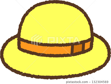 Hand-drawn single icon illustration: Hat 132304569