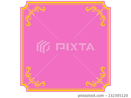 Asian style ornament frame. Vector data. Asian style ornament frame. Vector data. 132305120