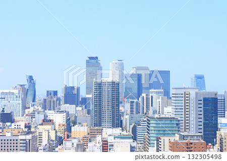Nagoya City, Aichi Prefecture, scenery of the center of Nagoya City, lined with many skyscrapers Nagoya City, Aichi Prefecture, scenery of the center of Nagoya City, lined with many skyscrapers 132305498