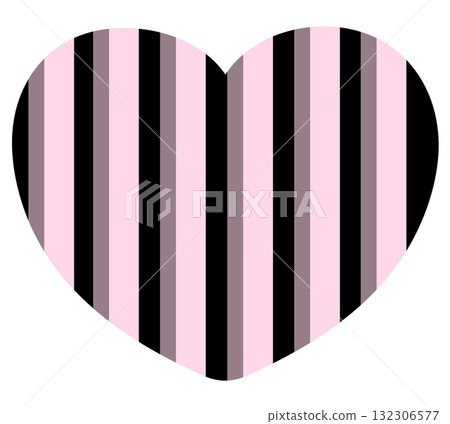 Black pink heart with stripe pattern png for Valentine's day, love sign, heart symbol, fashion, accessory, cute patch, shirt print, fabric, sticker, wedding card, barbie, brooch, pin, couple Black pink heart with stripe pattern png for Valentine's day, love sign, heart symbol, fashion, accessory, cute patch, shirt print, fabric, sticker, wedding card, barbie, brooch, pin, couple 132306577