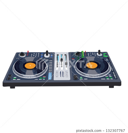 DJ turntable 132307767