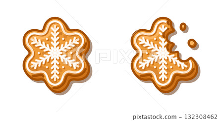 Gingerbread Snowflake Cookie Set Gingerbread Snowflake Cookie Set 132308462