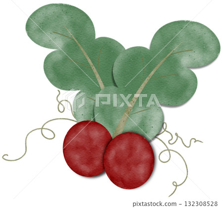 Christmas cherry decorations 132308528