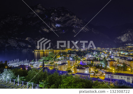 Aerial view of Riva del Garda, Northern Lake Garda, Italy Aerial view of Riva del Garda, Northern Lake Garda, Italy 132308722