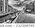 Picturesque architecture along the canal, island of Burano, Venice, Italy Picturesque architecture along the canal, island of Burano, Venice, Italy 132308749