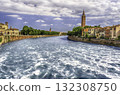 View Over Adige River in Verona, Italy View Over Adige River in Verona, Italy 132308750