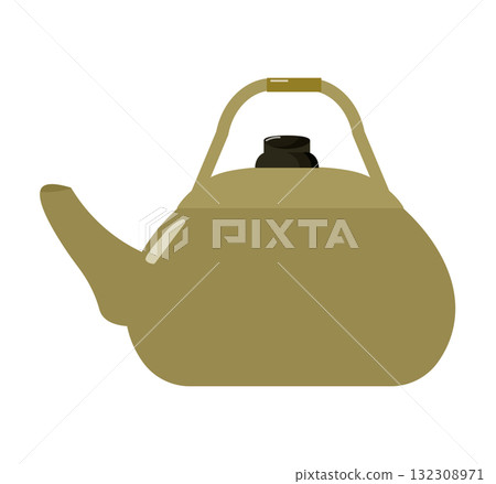 水壺.向量插圖 132308971