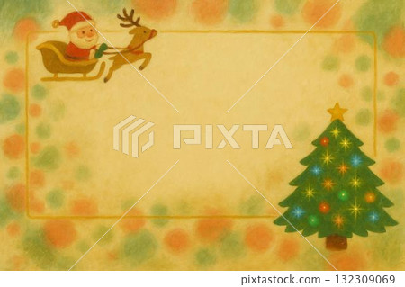 Postcard Christmas Santa Claus Oil Painting 132309069