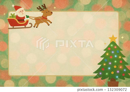 聖誕老人明信片印刷風格 聖誕老人明信片印刷風格 132309072