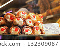 Cannoli, a traditional sweet found in a shop window on the main island of Venice 132309087