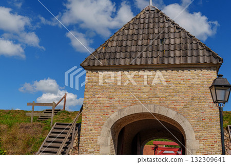 the old fortress city Bourtange in the netherlands 132309641