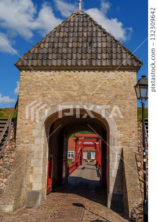 the old fortress city Bourtange in the netherlands 132309642