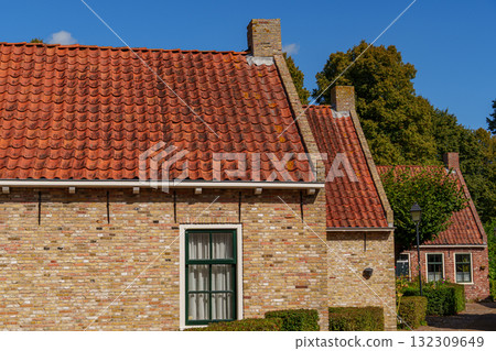 the old fortress city Bourtange in the netherlands 132309649