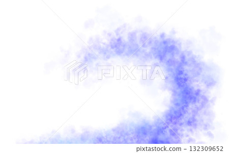 Blue mist swirling smoke texture with transparent background creating cool vapor effect and smooth motion flow 132309652