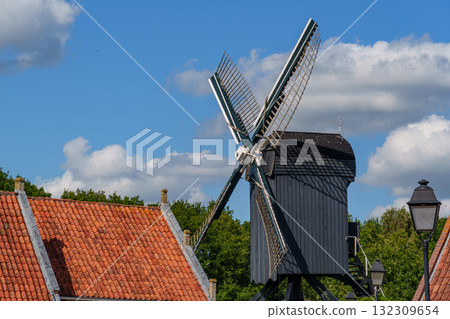 the old fortress city Bourtange in the netherlands 132309654