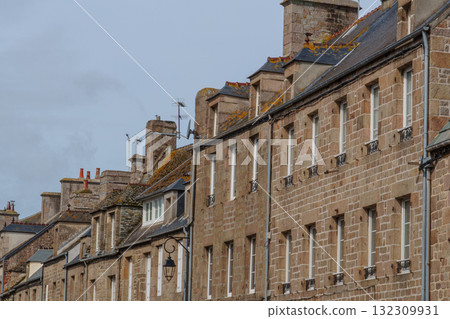 Barfleur and the coast of the french normandy 132309931