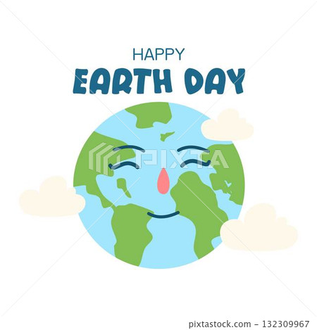 Hand drawn mother earth day illustration 132309967