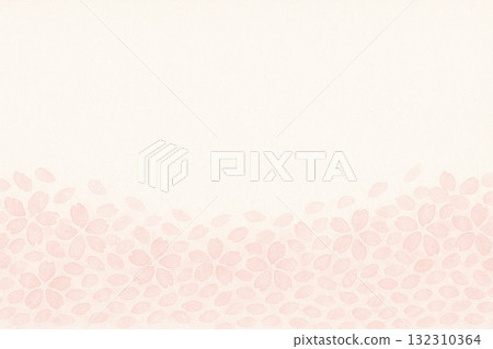 櫻花系列：簡單的底部類型背景，底部有一棵櫻花樹 132310364