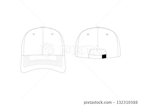 Polo Caps Template 132310388
