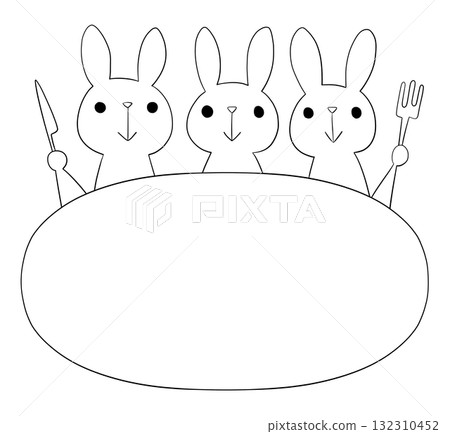 兔子餐桌架 132310452