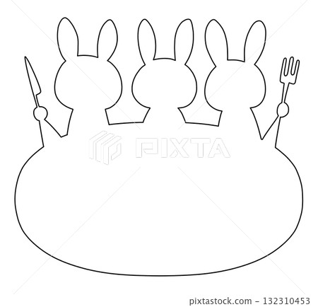 兔子餐桌架 132310453