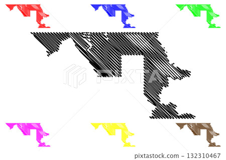 Stikine Region (Canada, British Columbia or BC Province, North America) map vector illustration, scribble sketch Stikine map Stikine Region (Canada, British Columbia or BC Province, North America) map vector illustration, scribble sketch Stikine map 132310467