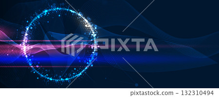 Abstract modern  technology and science futuristic background 132310494