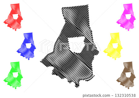 Edison City, New Jersey (United States cities, United States of America, us, usa city) map vector illustration, scribble sketch City of Edison map 132310538