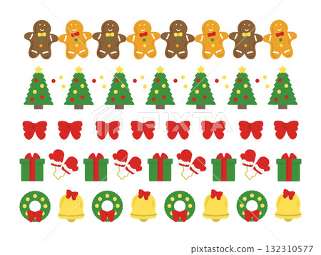 聖誕節線條插圖集 132310577