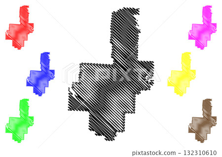 Lees Summit City, Missouri (United States cities, United States of America, us, usa city) map vector illustration, scribble sketch City of Lee's Summit map 132310610