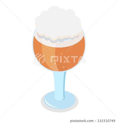 3D Isometric Flat Illustration of Types Of Beer. Item 2 3D Isometric Flat Illustration of Types Of Beer. Item 2 132310749