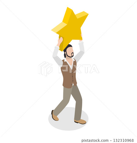 3D Isometric Flat Illustration of Customer Feedback. Item 3 3D Isometric Flat Illustration of Customer Feedback. Item 3 132310968