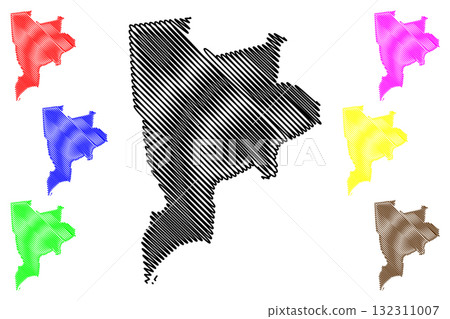 Woodbridge City, New Jersey (United States cities, United States of America, us, usa city) map vector illustration, scribble sketch City of Woodbridge Township map 132311007