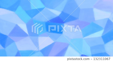 藍色磁磚幾何手繪插畫 132311067