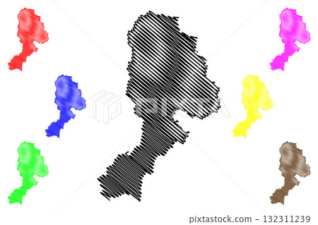 Bathurst Regional Council (Commonwealth of Australia, New South Wales, NSW) map vector illustration, scribble sketch Bathurst map Bathurst Regional Council (Commonwealth of Australia, New South Wales, NSW) map vector illustration, scribble sketch Bathurst map 132311239