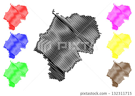 Kyogle Council (Commonwealth of Australia, New South Wales, NSW) map vector illustration, scribble sketch Kyogle map Kyogle Council (Commonwealth of Australia, New South Wales, NSW) map vector illustration, scribble sketch Kyogle map 132311715