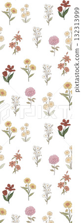 Handpainted Diverse Floral And Decorative Pattern Collection Artwork Assortment Handpainted Diverse Floral And Decorative Pattern Collection Artwork Assortment 132313999