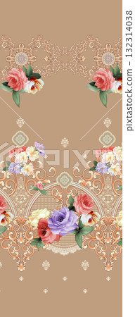 Handpainted Diverse Floral And Decorative Pattern Collection Artwork Assortment Handpainted Diverse Floral And Decorative Pattern Collection Artwork Assortment 132314038