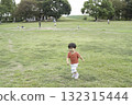 嬰兒在公園裡玩 132315444