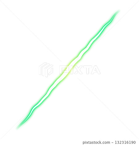 透明背景上的綠色對角線閃電 透明背景上的綠色對角線閃電 132316190