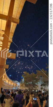 Kansai Expo Large Roof Ring Fireworks HANA-BI 132317196