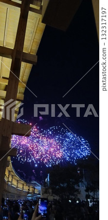 Kansai Expo Large Roof Ring Fireworks HANA-BI 132317197