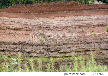 Beautiful sediments emerge from the stratum Beautiful sediments emerge from the stratum 132317669