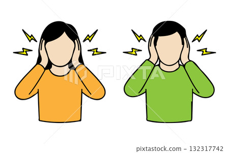 噪音壓力的圖示 132317742